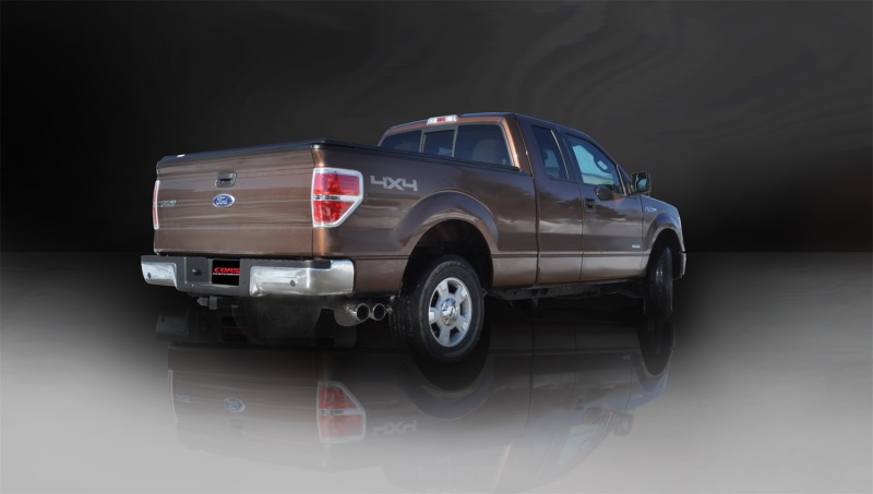 Ford F-150 Performance Exhaust - Single Side Exit - CORSA Performance - Cat Back Sport - Polished - `11-`14